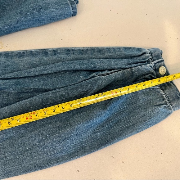 Ann Taylor Chambray Ruffle Blouse Sz XS - Picture 4 of 5